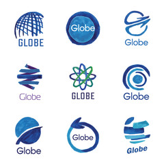 logos, globe, global