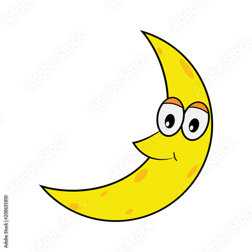 smile happy moon flat cartoon icon transparent background isolated cute vector buy this stock vector and explore similar vectors at adobe stock adobe stock adobe stock