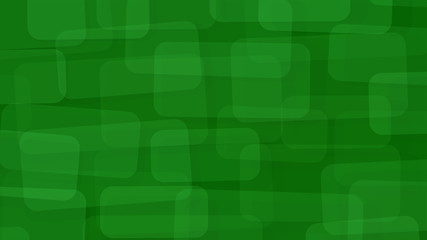 Wall Mural - abstract background of translucent rectangles with rounded corners in green colors