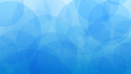 Wall Mural - Abstract background of translucent circles in light blue colors