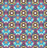 Fototapeta Kuchnia - seamless bright multi-colored geometric pattern based on Moroccan patterns, vector illustration