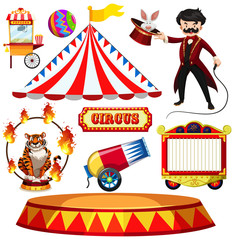 Sticker - A Set of Fantasy Circus