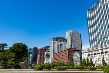 (東京都ｰ都市風景)日比谷の高層ビル群３