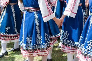 Traditional bulgarian dancers