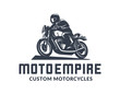 © dmaryashin - Vintage cafe racer motorcycle logo.