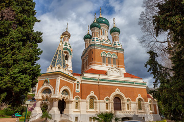 Wall Mural - St Nicholas Orthodox Cathedral in Nice City, France