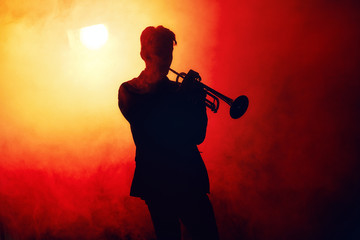 Poster - Jazz band performs at the club