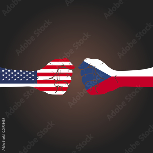 Conflict between countries: USA vs Czech Republic Poster