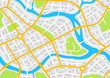 © incomible - Abstract city map banner.