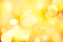 Vintage Yellow Bokeh Abstract Background.