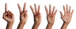 © Prostock-studio - Collage of african-american hands counting