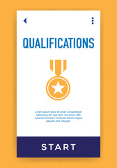 Wall Mural - Qualifications Icon