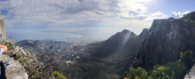 Panorama View From Table Mountain Over Cape Town, South Africa