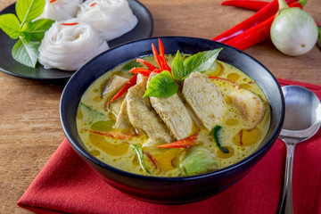 Wall Mural - Green Chicken Curry,Thai cuisine