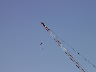 USA Flag on crane