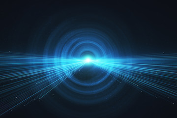 Wall Mural - creative blue ray backdrop
