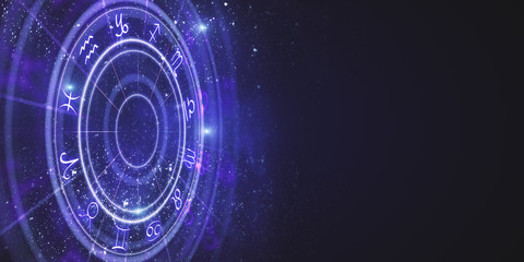 creative zodiac wheel backdrop
