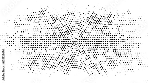 Halftone dotted background....