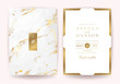 Wedding invitation cards with Luxury gold marble texture background and geometric pattern vector design template