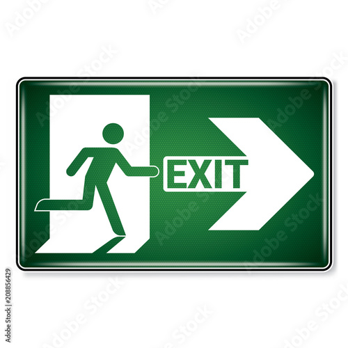 Vector Illustration Graphic Style Emergency Exit Symbol Isolated On White Background Attracting Attention Security First Sign Eps10 Buy This Stock Vector And Explore Similar Vectors At Adobe Stock Adobe Stock