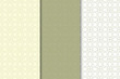 © Liudmyla - Olive green and white geometric seamless patterns