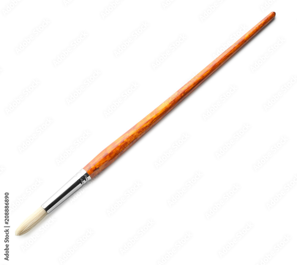 Paint brush on white background