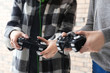 © Pixel-Shot - Young women with gamepads, closeup