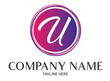 © Stacy - Round Letter U Logo Gradient Trendy Modern Template Design