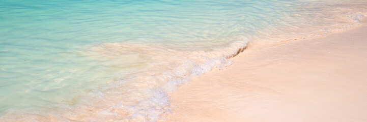 Wall Mural - sand and caribbean sea background
