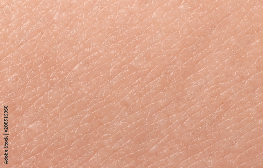 Texture of human skin, closeup