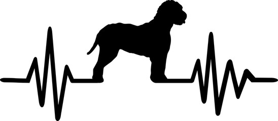 Sticker - Lagotto Romagnolo heartbeat