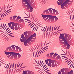 Wall Mural - Simple geometric tropical seamless pattern.