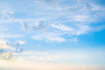 Wall Mural - Wonderful blue sky with clouds for background