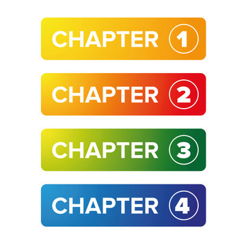 Chapter bookmark button set