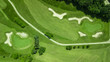 Drone view of a golf course