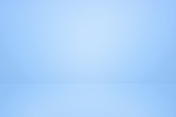 Wall Mural - dark and soft blue abstract wall and studio room gradient background