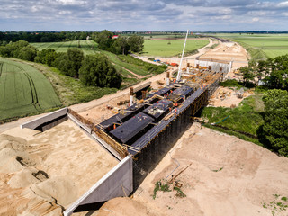 New road construction site