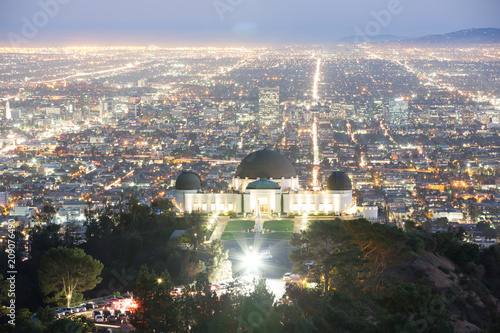 Plakat Los Angeles at Night Griffith Observatory
