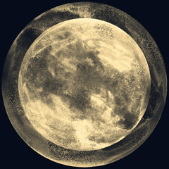 round cell with a membrane, the image of the ball in the membrane, the scientific image background, 