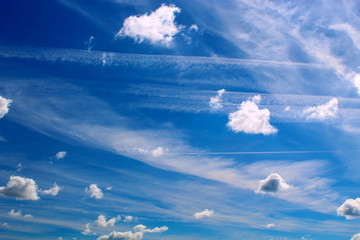 Texture of the sky with clouds.