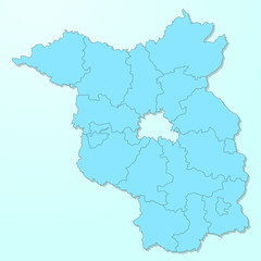  Brandenburg blue map on degraded background vector