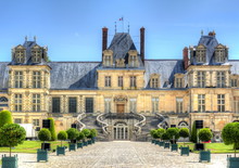 Fontainebleau Palace (Chateau De Fontainebleau) Near Paris, France