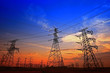 © pdm - Electric tower, silhouette at sunset