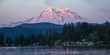 © openrangestock - Mt Rainier Sunset on Clear Lake