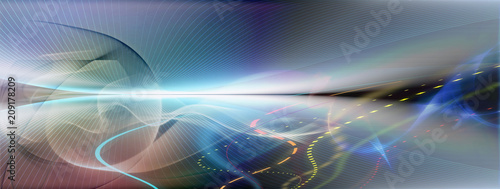 linien raum horizont bewegung farben