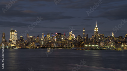 Zdjęcie XXL Panoramę Nowego Jorku w nocy