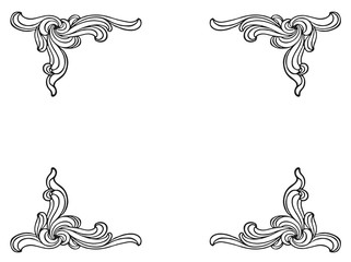 Ornament decoration element frame #vector #isolated - Rahmen Verzierung Element