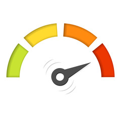 Wall Mural - colorful dial indicator icon
