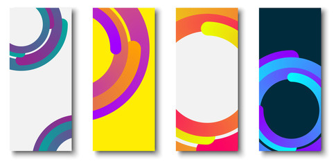 Wall Mural - colorful backgrounds with bright circles pattern.