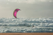 Kite Surfing in a Big Swell